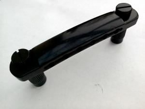 BLACK TUNE-O-MATIC TAIL + POSTS FOR LES PAUL ELECTRIC GUITAR
